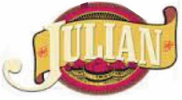 Julian Logo with red circle background